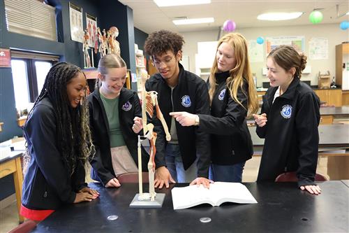 ib students engaged in learning